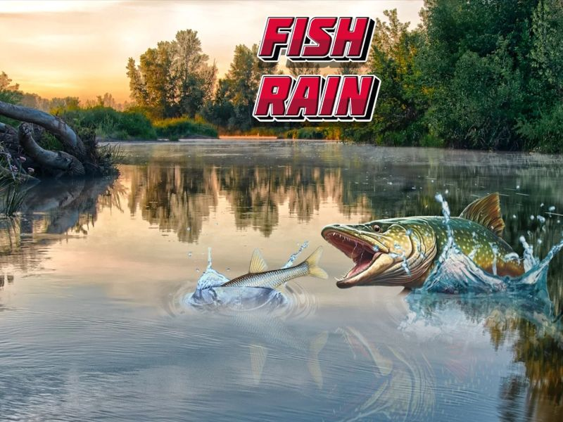 Spel Fisk Regn på nätet