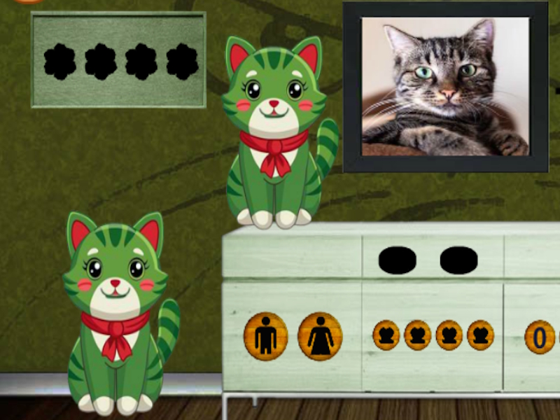 Spel Hitta den nyfikna freaky katten på nätet