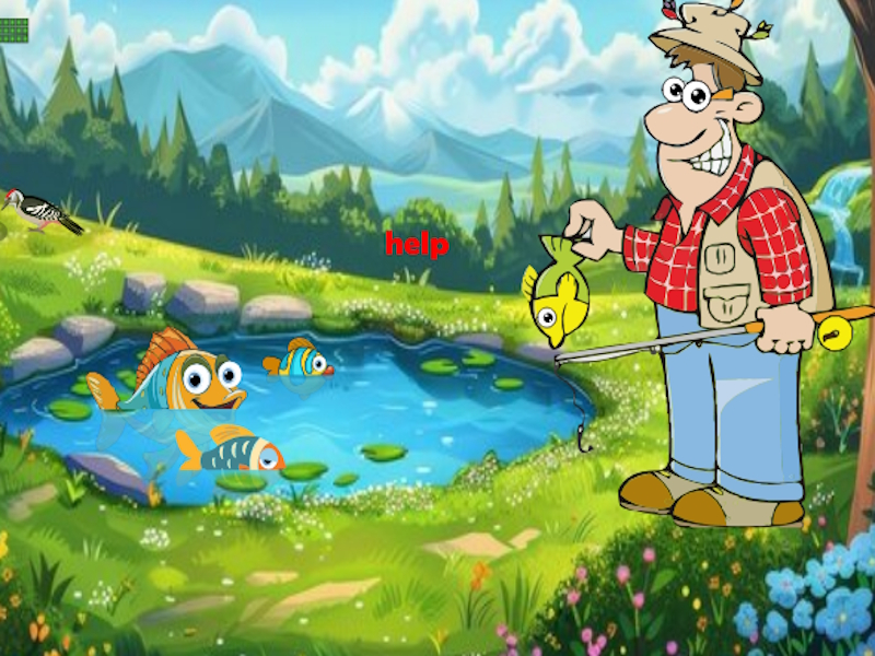 Spel Återställ fisk från fiskare på nätet