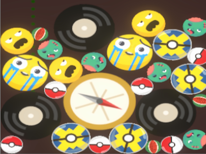 Spel Bollar smälter samman på nätet