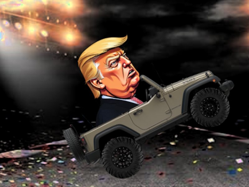 Spel Trump Wheelie Challenge på nätet