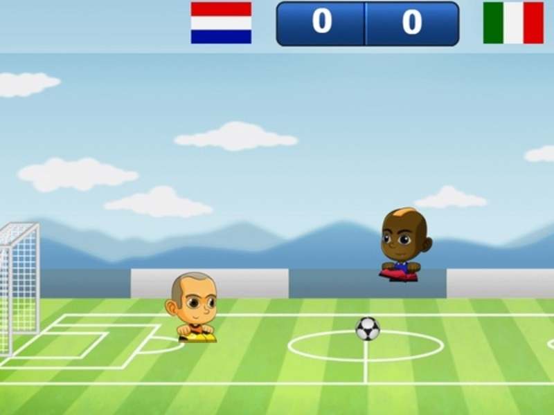 Spel Liten fotboll på nätet