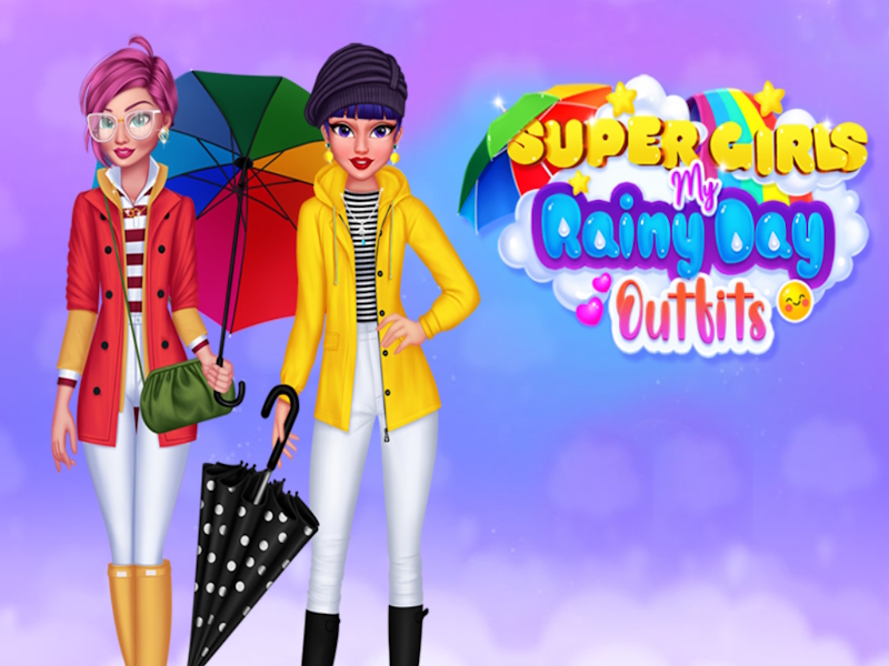 Spel Super Girls My Rainy Day Outfits på nätet