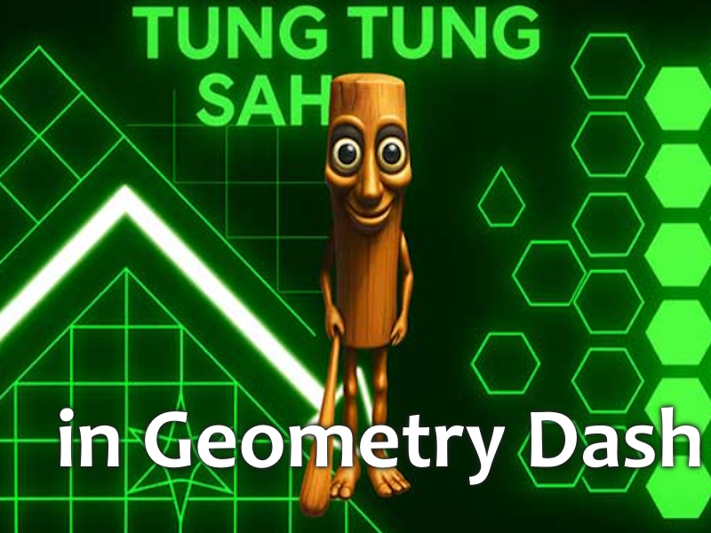 Spel Tung Tung Sahur in Geometry Dash på nätet