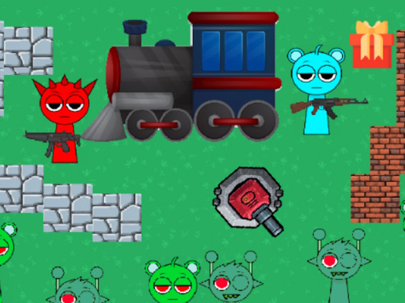 Spel Sprunki döda skenor på nätet