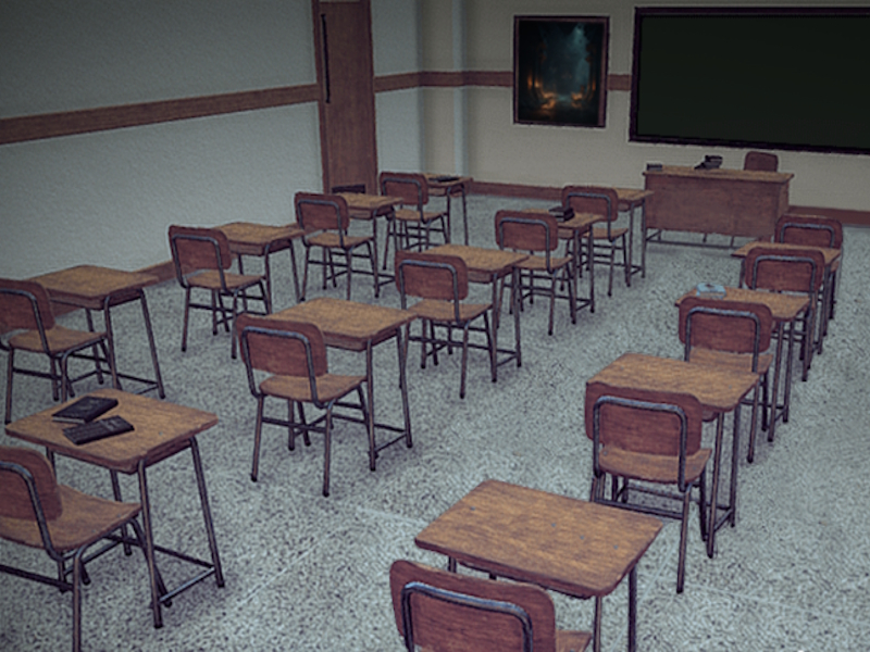 Spel Skräckskola: detektivhistoria på nätet